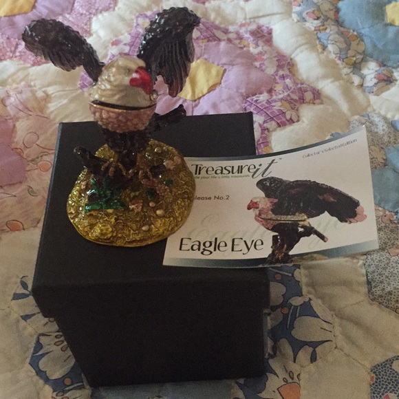 Eagle Eye Treasure It Small Eagle Trinket Box - Picture 1 of 3